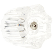Pfister 9400860 Klassischer runder Acryl-Wasserhahngriff, 1 Stck (1 Stck), transparent