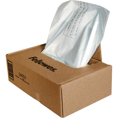 Fellowes Fellowes Powershred Abfallbeutel, transparent, Karton mit 100 Beuteln 2