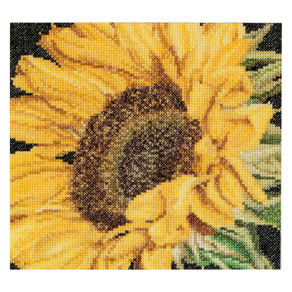 Thea Gouverneur ? Kreuzstich-Set ? Sonnenblume ? Aida ? 18-F?Dig ? Stickset F?R Erwachsene ? Dmc-Stickgarne Und Anderes Kreuzstich-Zubeh?R Inklus-image