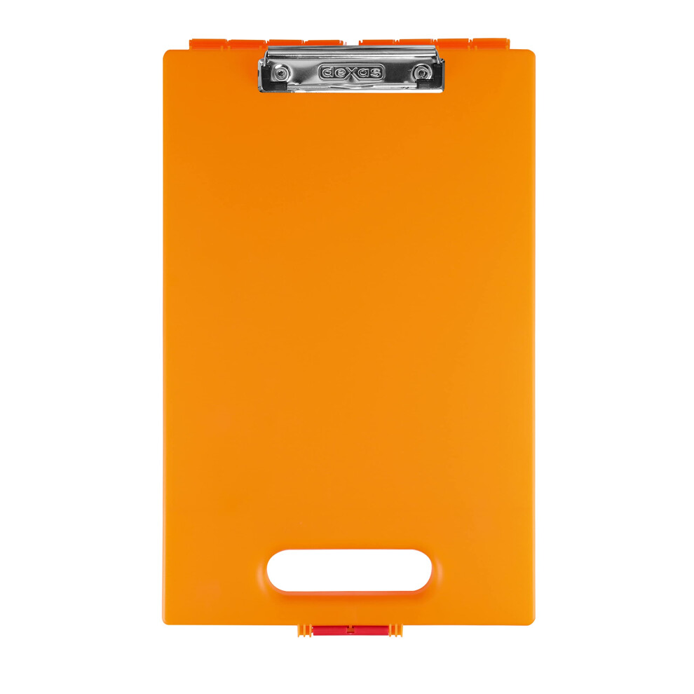 Presse-Papiers De Rangement Dexas Clipcase Avec Poign E Orange-image