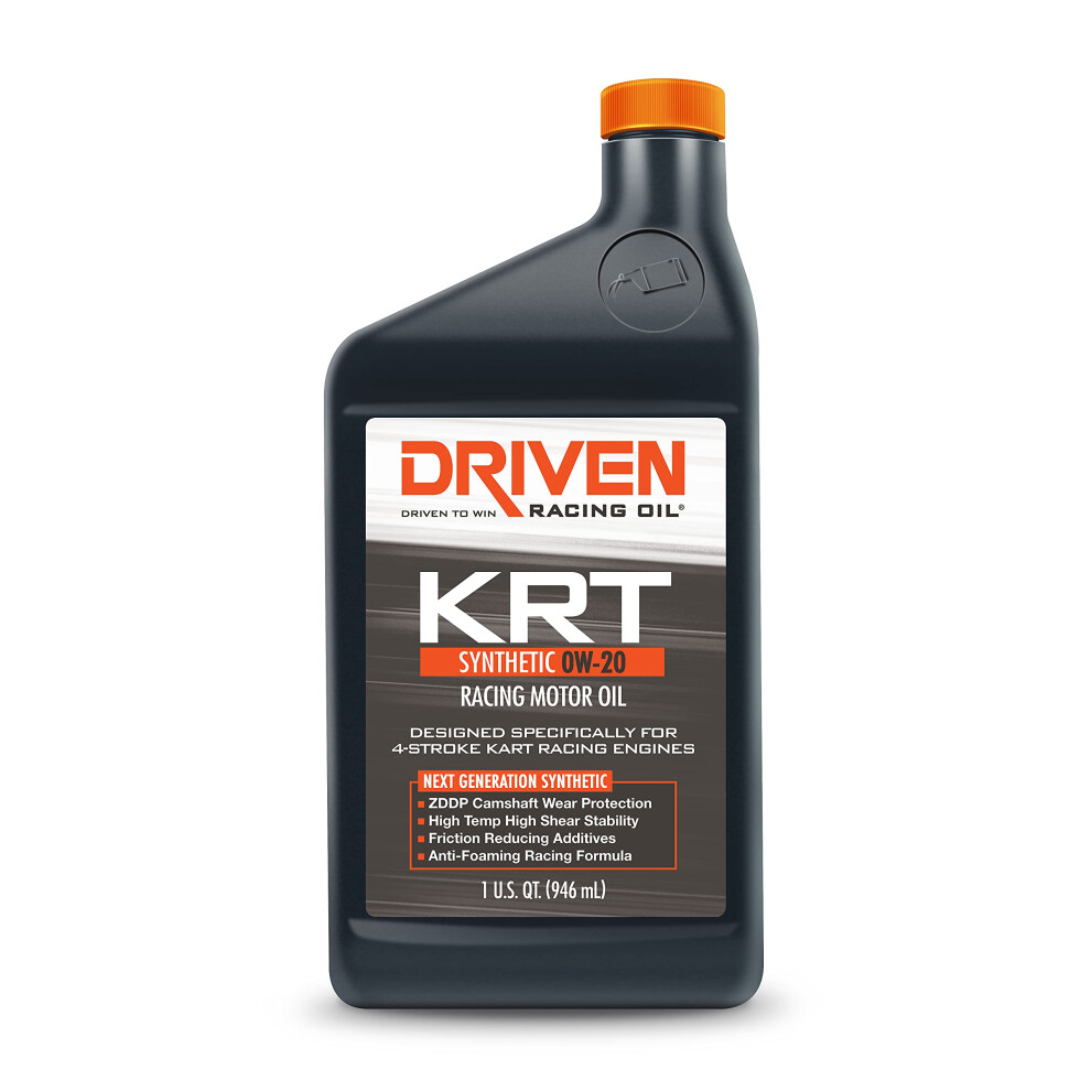 Huile moteur synth   tique Driven Racing Oil KRT 0w-20 pour karting 4 temps, bouteille de 1 litre