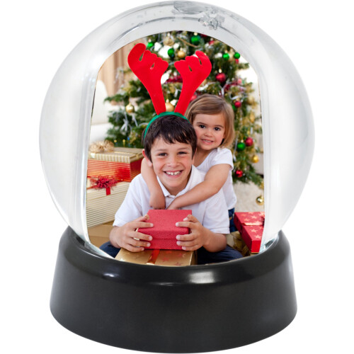 Mini Photo Snow Globe cu baza neagra 2