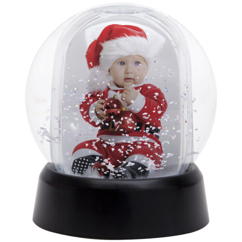 Mini Photo Snow Globe cu baza neagra 1