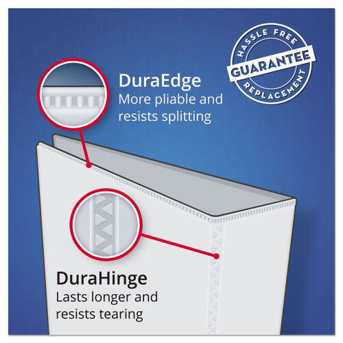 Avery 79886 3-ring EZD Capation de 5 polegadas de 5 polegadas 8-1/2 polegadas x11 polegadas azul 2