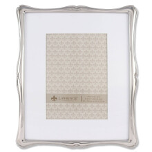 Lawrence Frames 710280 5 by 7-Inch Silver Metal Romance Picture Frame Matted 8x10