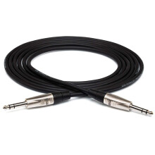Hosa Hss-050 Pro-kabel 1/4-tommer TRS - Samme 50 fod