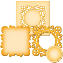 Spellbinders S2-013 Die D-Lites Medalion 2-leptan/wafer tenk raznice