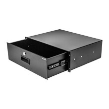 Armadio server NavePoint da 19 pollici per montaggio su rack DJ con serratura e cassetto profondo con chiave 3U
