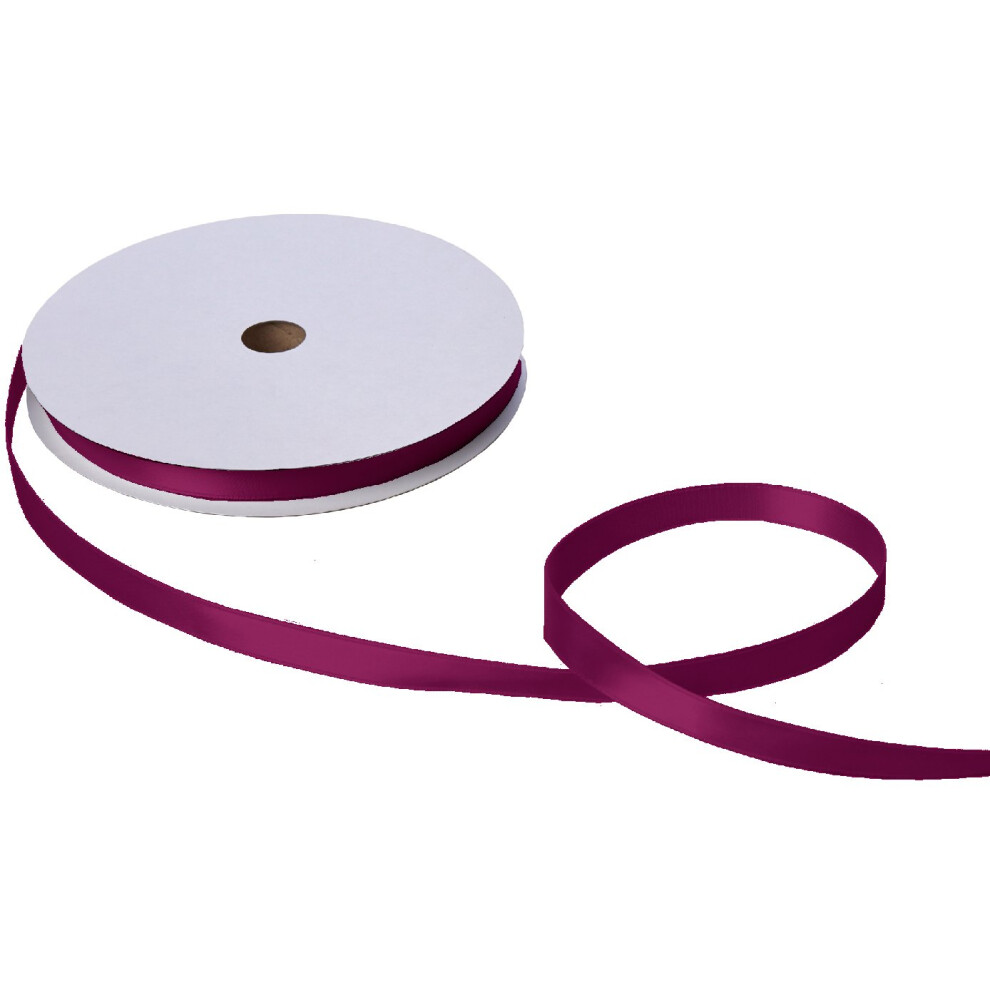 Ruban satin double face Jillson Roberts en vrac de 1,6 cm (5/8 po) disponible en 21 couleurs bordeaux, bobine de 100 m   tres (BFR0908)