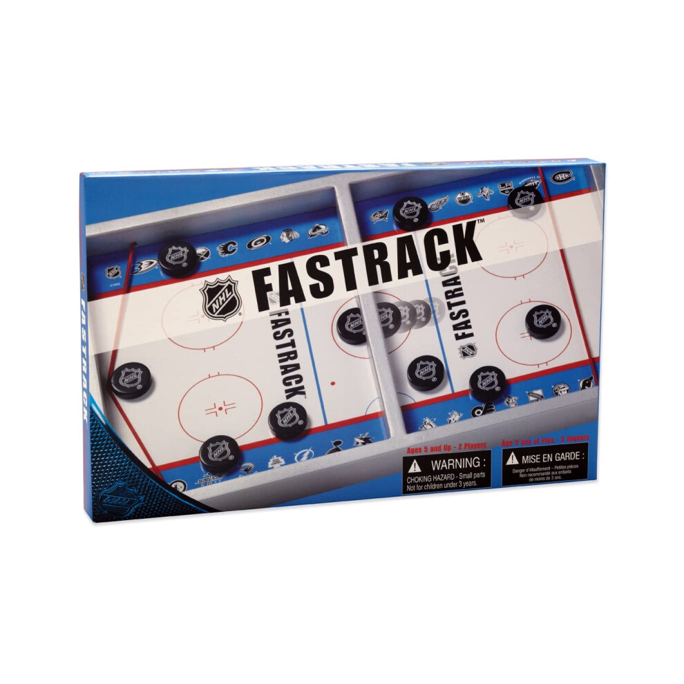 Blue Orange Games Fastrack Nhl Das Schnelle Geschicklichkeits-Puck-Schiebehockeyspiel Sportliches Geschicklichkeits-Eishockeyspiel Aus Holz F R-image