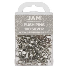 Farebn pripin ciky JAM PAPER - strieborn pripin ciky - 100 ks/balenie