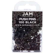 Farebn pripin ciky JAM PAPER - cierne pripin ciky - 100 ks/balenie