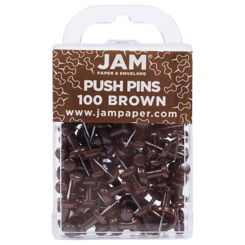 JAM PAPER Χρωματιστοί Κωδικοί Σπρώξης - Σπρώχτες Σοκολάτας - 100/Συσκευασία
