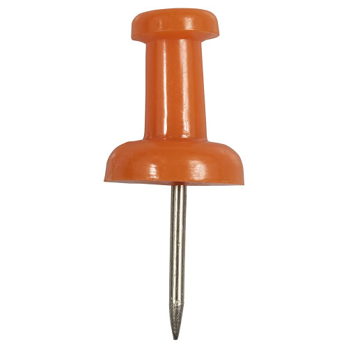 JAM PAPIR Farverige Push Pins - Orange Pushpins - 100/Pak 2