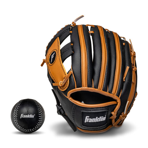 Franklin Sports Παιδικά Γάντια Μπέιζμπολ - RTP Νεανικό Γάντι Teeball + Σετ Μπάλα 9.5" Ταμπά
