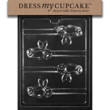 Dress My Cupcake Chocolate Candy Mold Rose Pretzel Lollipop