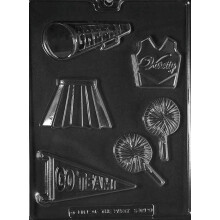 Dress My Cupcake Chocolate Candy Mold Cheerleading Lollipops