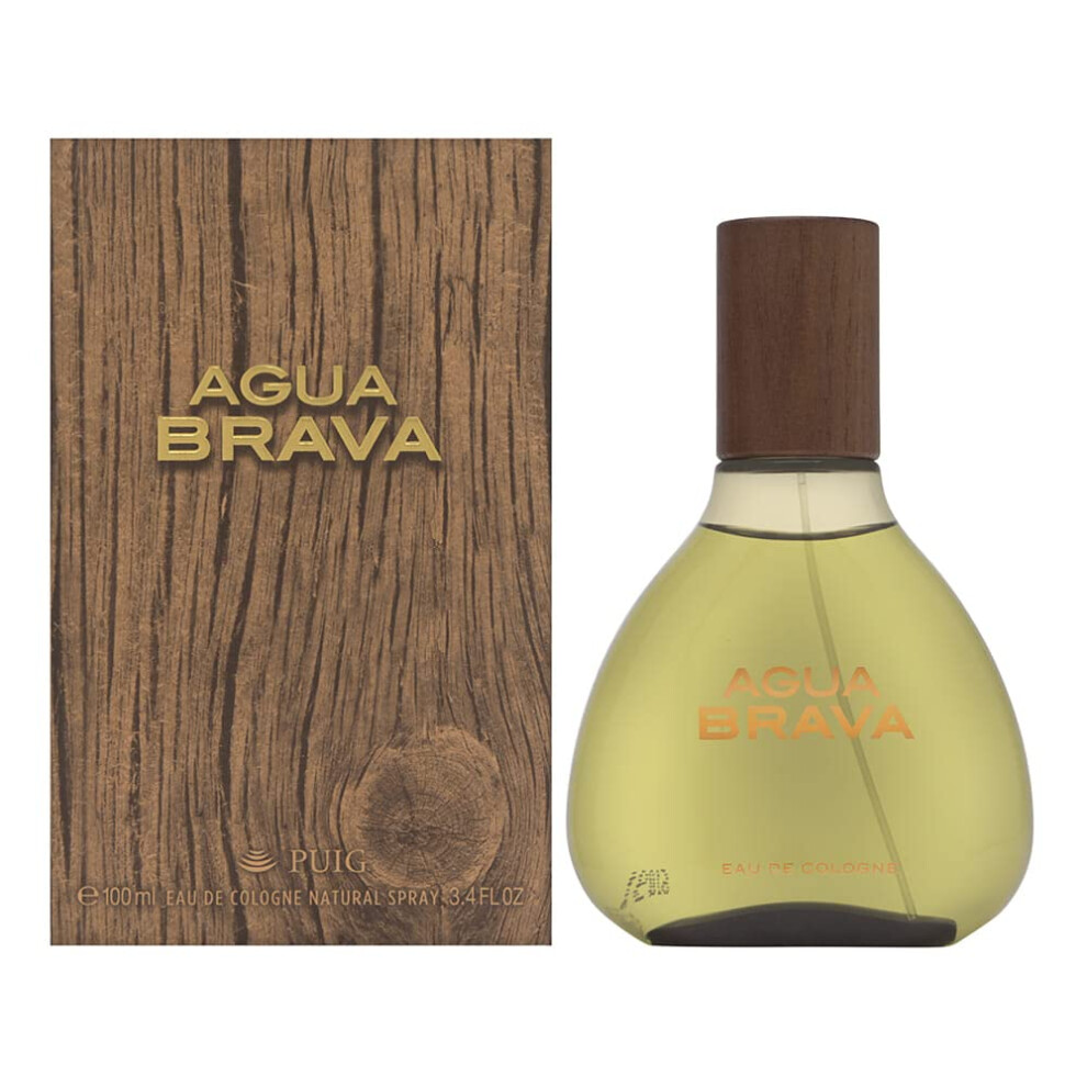 Puig Antonio Agua Brava Eau De Cologne Spray For Men 3.4 Ounce (Package May Vary)