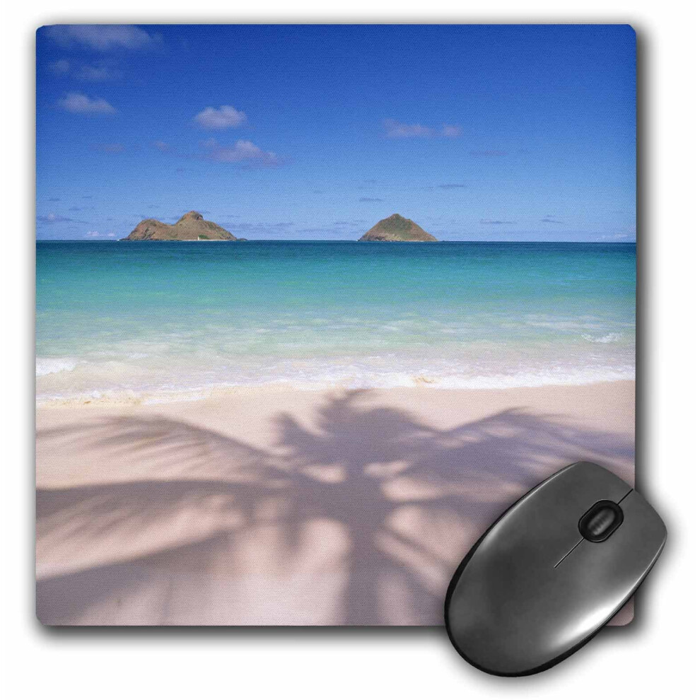 3Drose Llc 8 X 8 X 0.25 Inches Mouse Pad Lanikai Beach Kailua Oahu Hawaii (Mp_89735_1) 888414193583