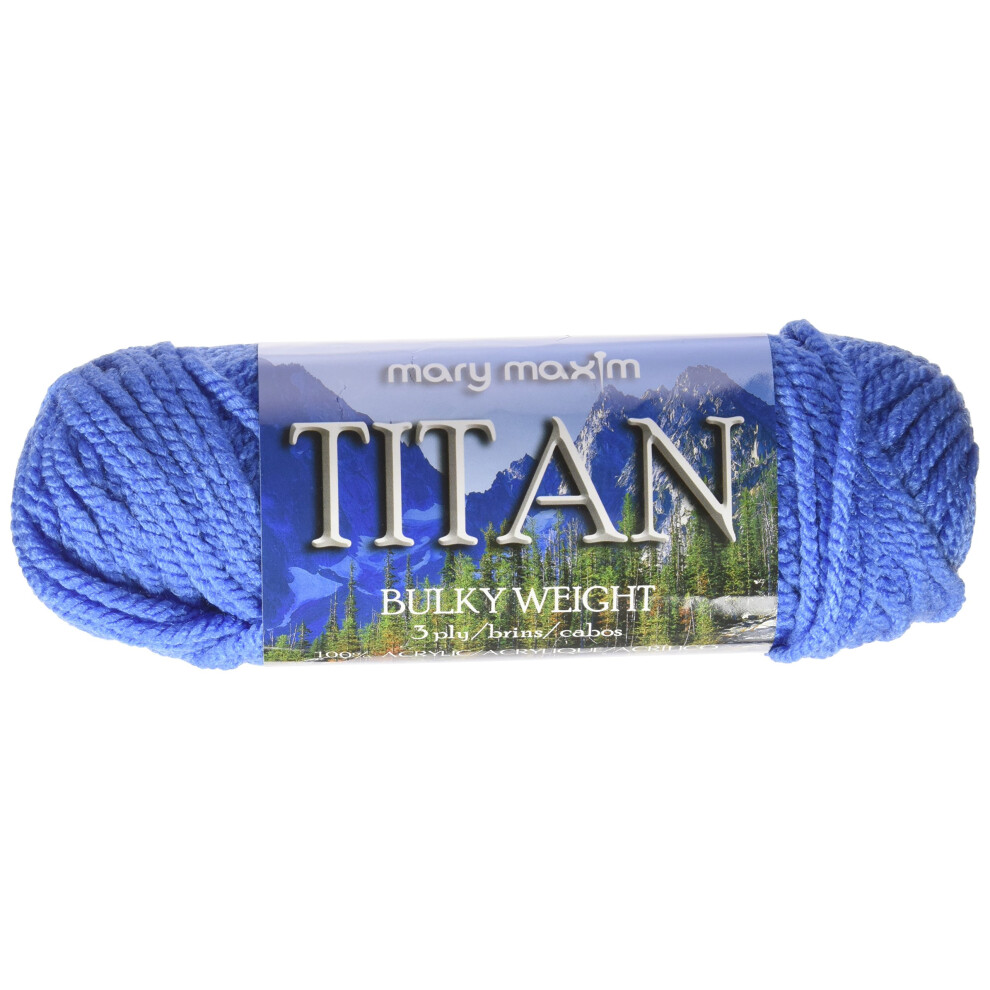 Mary Maxim 555-877 Hilo Titan Azul Medio-image