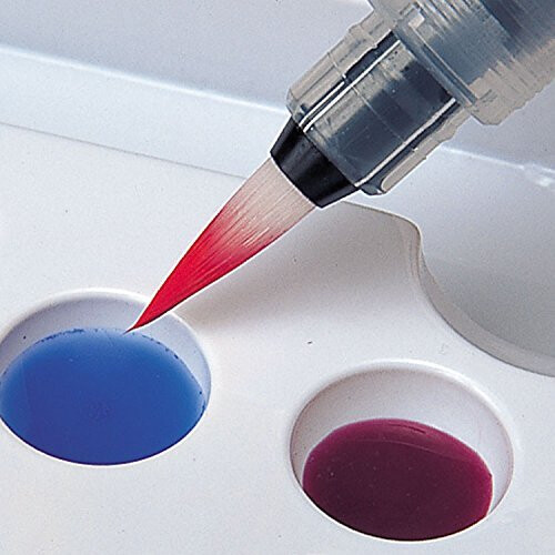 Pentel Pentel Arts Aquash Water Brush Assorted Pick Pack 3 (FRHBFMBP3) 2