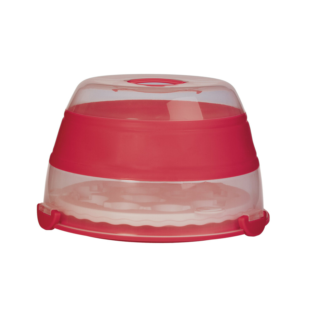 Prepworks BCC-1AZ - Caja Para 24 Cupcakes (2 Capas), Color Rojo