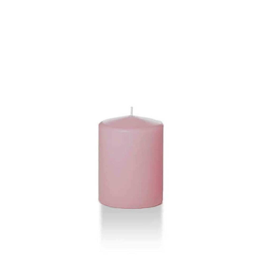 yummi 2.25"""" x 3"""" Light Rose Slim Round Pillar Candles - 4 per Pack-image-OPC-PFSVH9S-NEW
