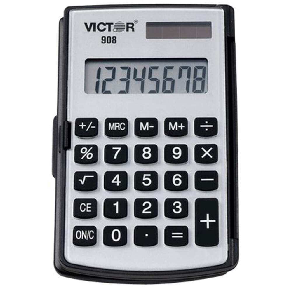 Victor 908 Portable Pocket/handheld Calculator 8-Digit Lcd