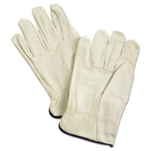Unlined Pigskin Driver Gloves Cream X-Large 12 Pair