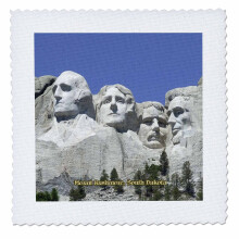 3dRose qs_55329_3 Pre van deka Mount Rushmore v Ju nej Dakote, tvorcov , 8 x 8 palcov