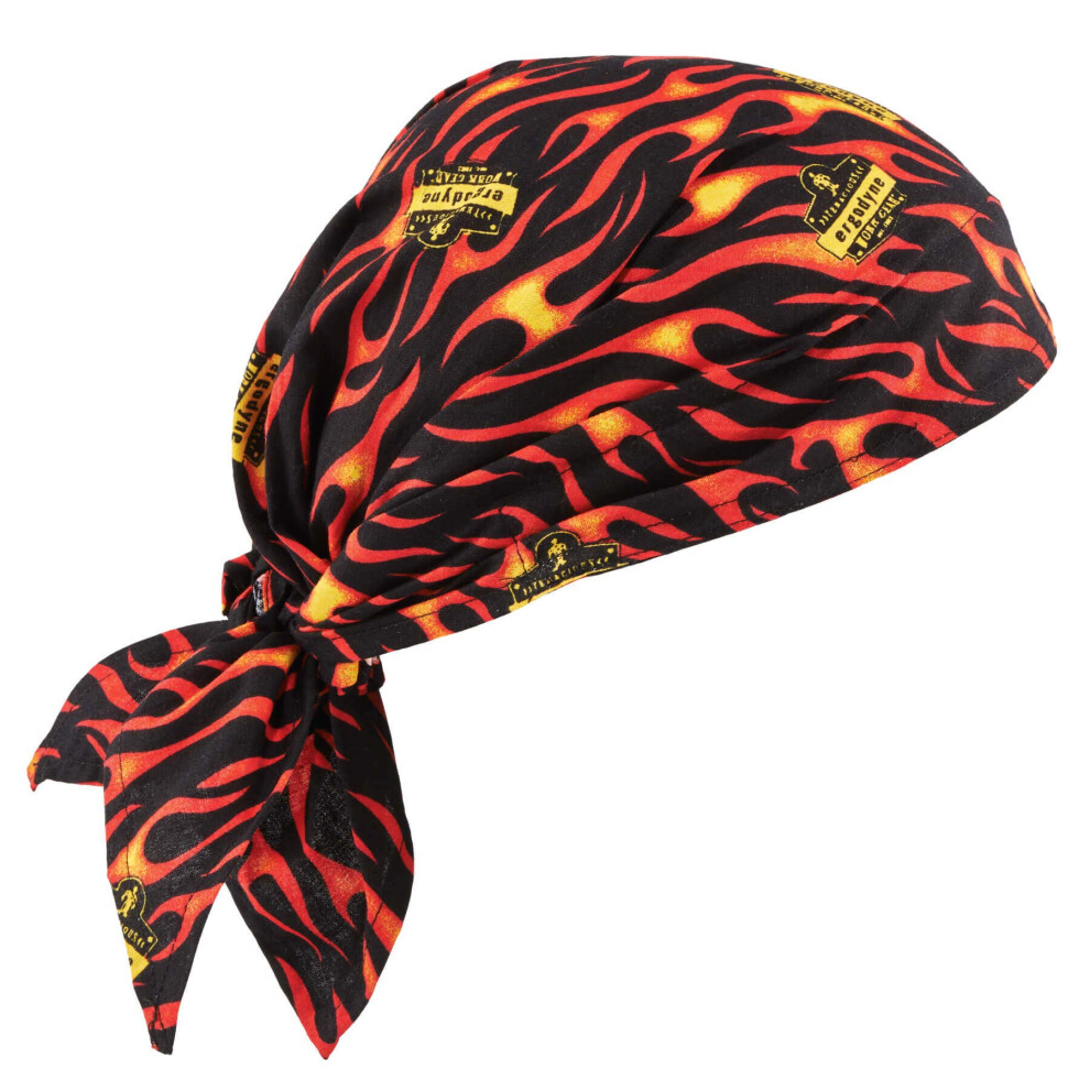 Ergodyne Chill-Its 6710CT Evaporative Cooling Dew Rag  Flames-image-OPC-PFN8GMS-NEW