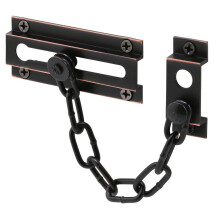 Protetor de porta de corrente Prime-Line U 10305 - Fechadura de corrente de porta para segurana de portas e residncias 3-5/16 Construo em lat
