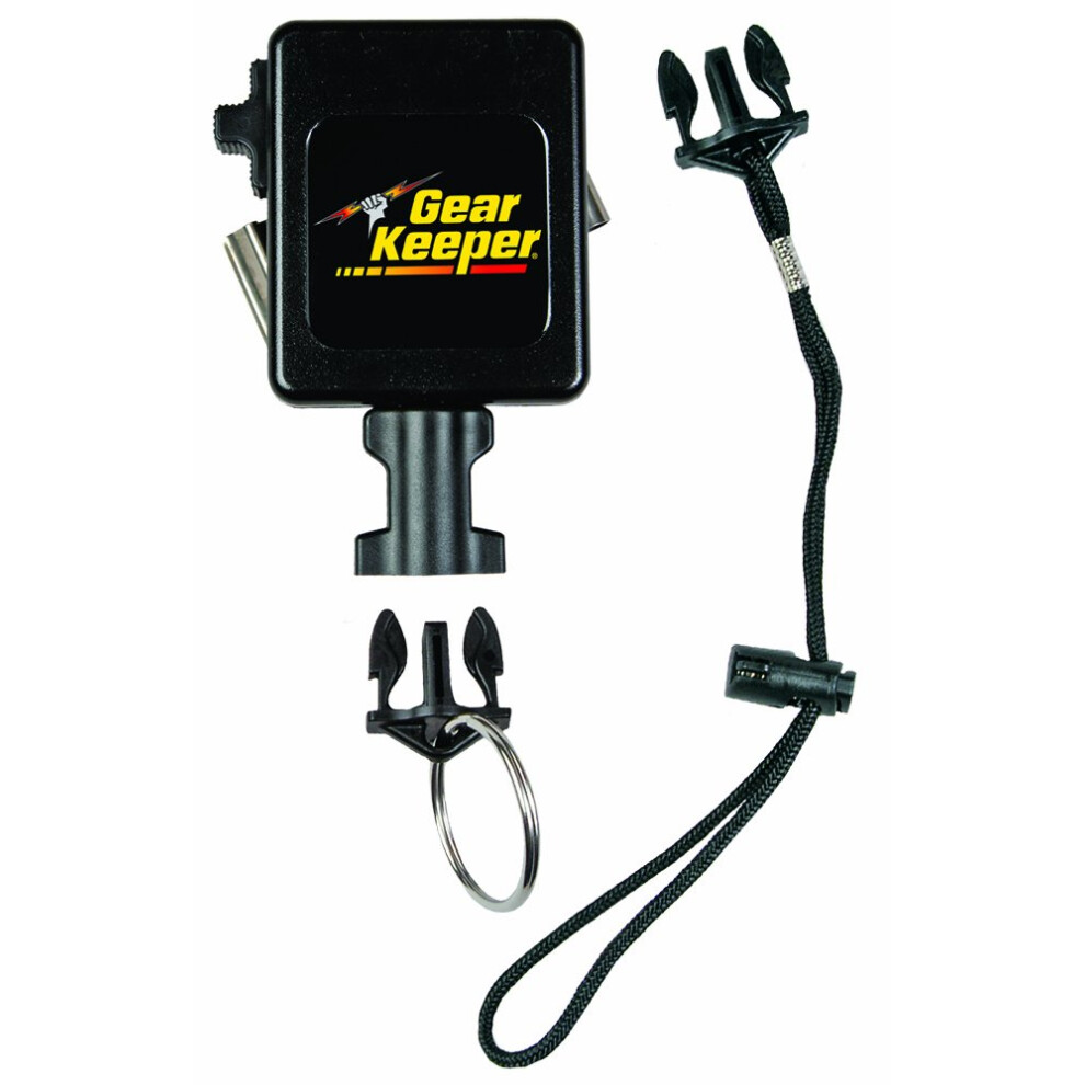 Gear Keeper RT3-7524 Einziehbare Instrumentenleine Mit Drehbarem G Rtelclip Aus Edelstahl | Einziehbare Werkzeugleine Mit Trageband | 80 Pfund Br-image