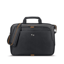 Solo New York Ace Slim Brief 15.6 Inch Laptop Briefcase  Black