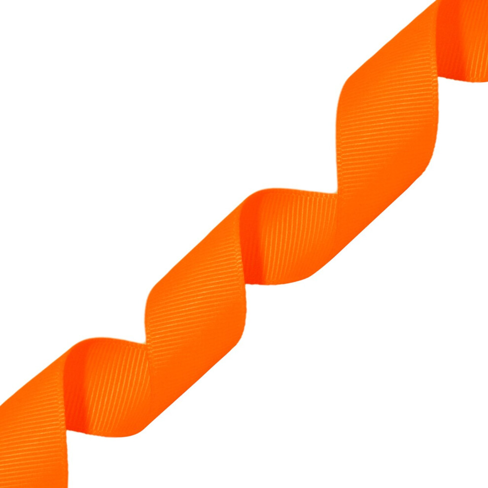 Morex Ribbon Neon Grosgrain lint 7/8-inch bij 20-yard Neon Tangerine (06722/20-629)