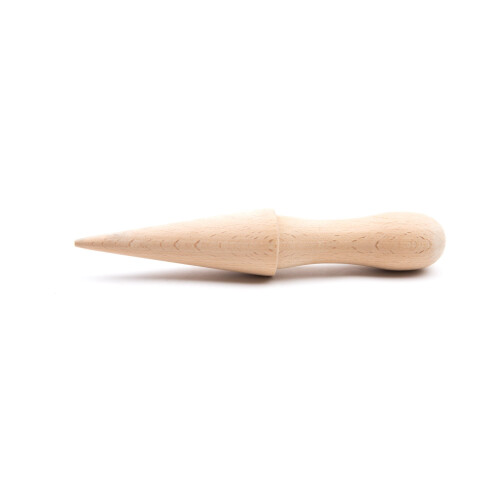 Fox Run 4507 Pizzelle Roller Krumkake Pastry Tool/Sorve Cream Cone Mold 8,25 polegadas de madeira de faia 2