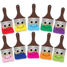 Hygloss 33733 Accents de Pinceaux Heureux pour Salle de Classe - Ressources Pédagogiques - 7 Pouces, 30 Pièces