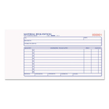 Rediform Material Requisitieboek, Carbonless, 2-delig, 4.25 x 8.5 Inch, 50 Formulieren (1L114)