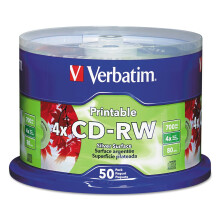 Verbatim DataLifePlus 95159 wiederbeschreibbare CD-Medien CD-RW 4X 700 MB 50er-Spindel VER95159