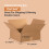 Aviditi Κουτιά Αποστολής Flat 15"L x 15"W x 6"H, 25-Pack | Κουτί Κορυφαίας Ποιότητας 2