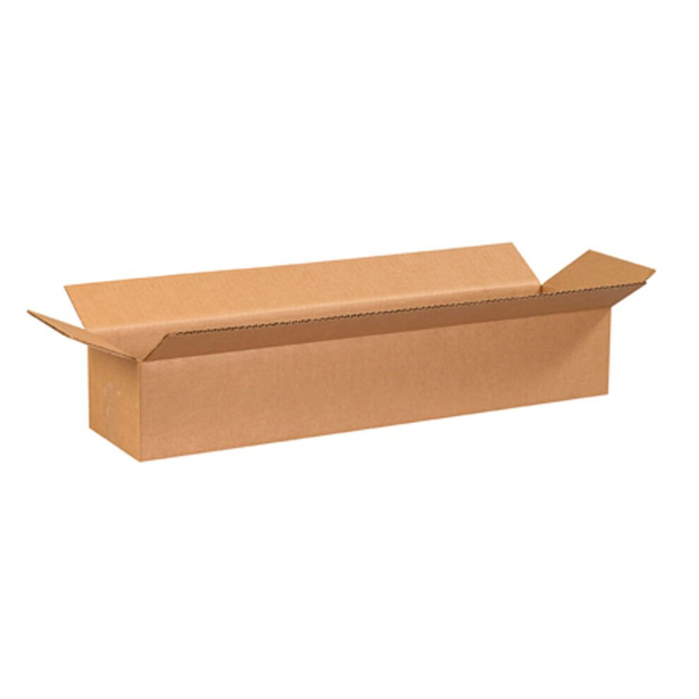 Aviditi 2464 Langer Wellpappkarton, 61 Cm L X 15 Cm B X 10 Cm H, Kraftpapier F R Versandverpackungen Und Umz Ge (25Er-Pack)-image