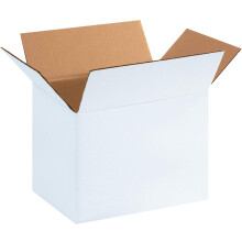 Vlnit kart nov krabica Aviditi 1188W, biela, 29,7 cm D x 21,7 cm x 21,7 cm V, na prepravu, balenie a stahovanie (balenie 25 kusov)