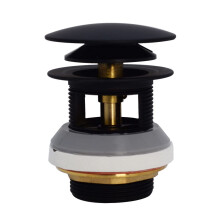 Desag e de ba era integrado Westbrass Tip-Toe, negro mate, D98R-62