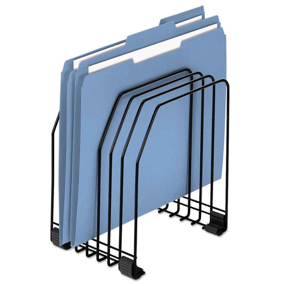 Fellowes Wire Organizer  7 Sections  Letter to Legal Size Files  7.38"""" X 5.88"""" X 8.25""""  Black