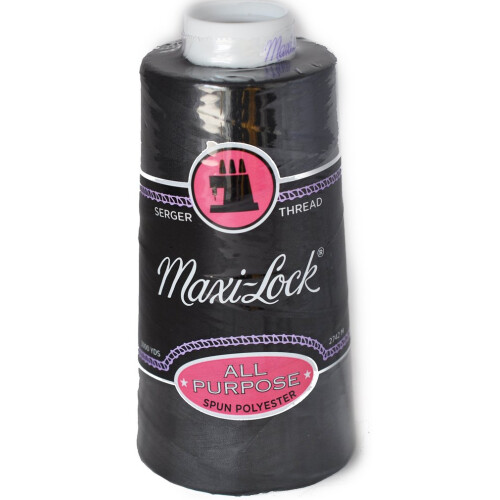 Maxi-Lock Black Serger Thread 3000 Yard Cone