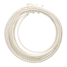 The Beadsmith Twisted Craft Wire - Wire Elements - Soft Temper - 18 Gauge 8 Feet - Silver Color - Beading Wire Used for Jewelry Making Wire Wrapping