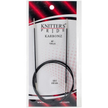 Ace circulare fixe Knitter's Pride-Karbonz 40"""" Dimensiune 0/2mm