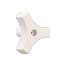 JR Products 20185 Tri-Lug Window Knob - 13/16"""" White