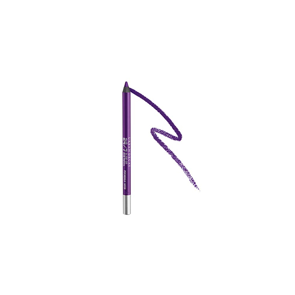 URBAN DEcAY 247 glide-On Waterproof Eyeliner Pencil - Long-Lasting  Ultra-creamy & Blendable Formula - Sharpenable Tip - Psychedelic Sister (Bright Pu