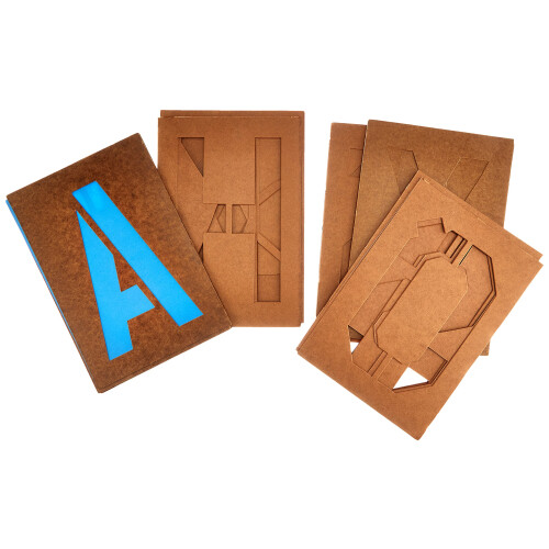 Duro 3350 Oil Board Stencil S?t 8"""" Brun 2